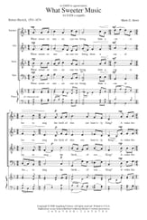 What Sweeter Music SATB choral sheet music cover